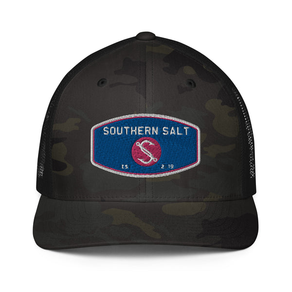 KC Logo - Flat Bill Snapback Trucker Hat - Black MultiCam - One Size